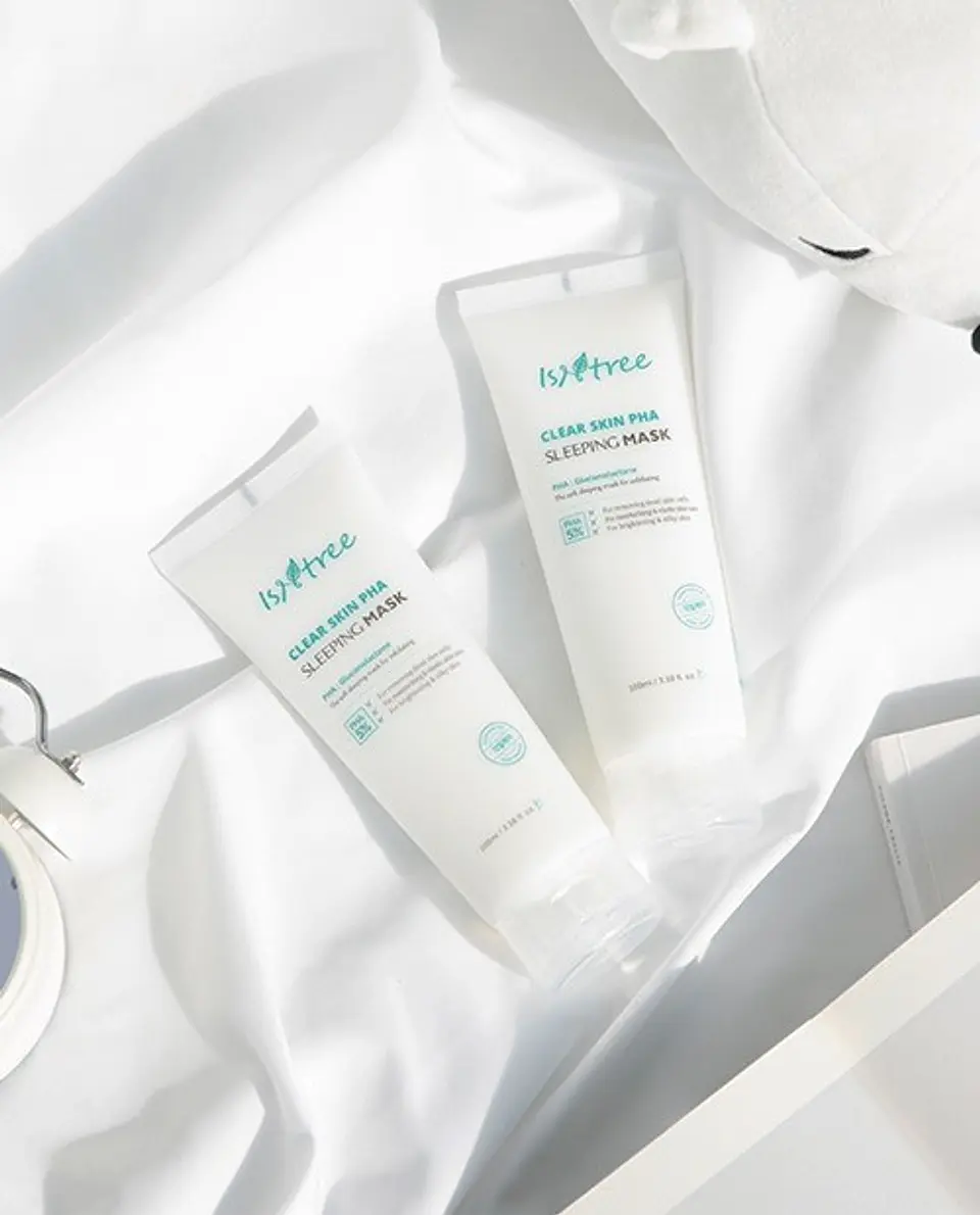 Clear Skin PHA Sleeping Pack (Isntree) - 100ml Mascarilla nocturna exfoliante suave 4
