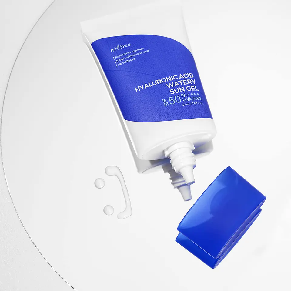 Hyaluronic Acid Watery Sun Gel SPF50+ / PA++++(Isntree) - 50ml Protector solar hidratante muy ligero  6