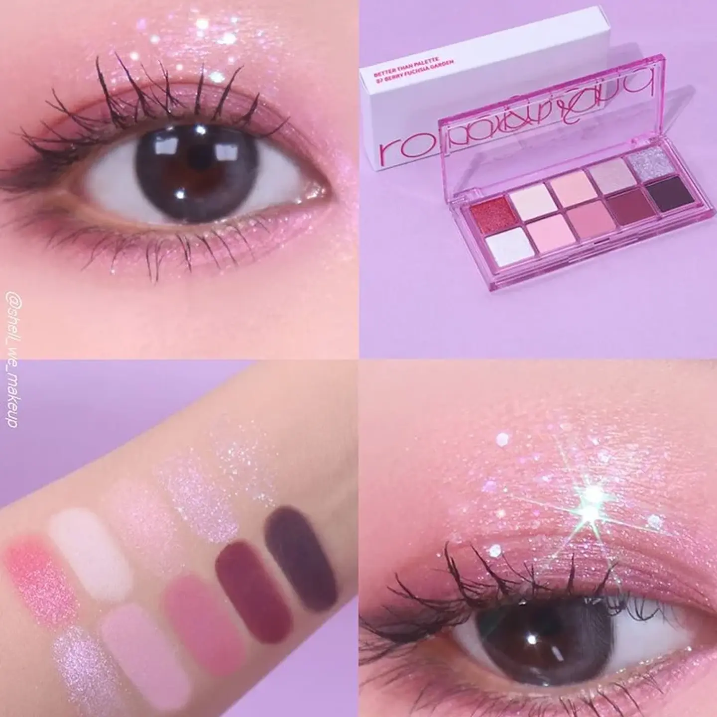 Better than Palette 07 Berry Fuchsia Garden (Rom&nd) - Paleta de sombras 1