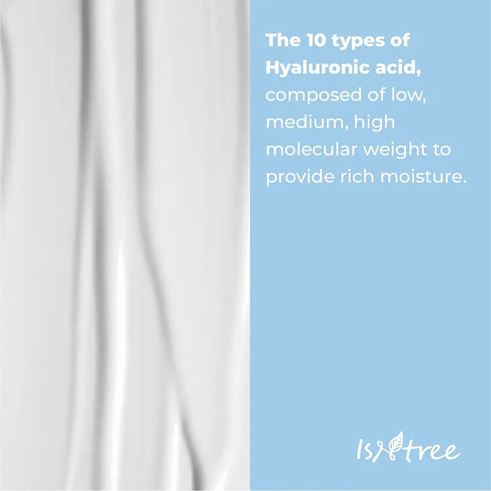 Hyaluronic Acid Moist Cream (Isntree) -100ml Crema hidratante con ácido hialurónico pieles secas y sensibles 6