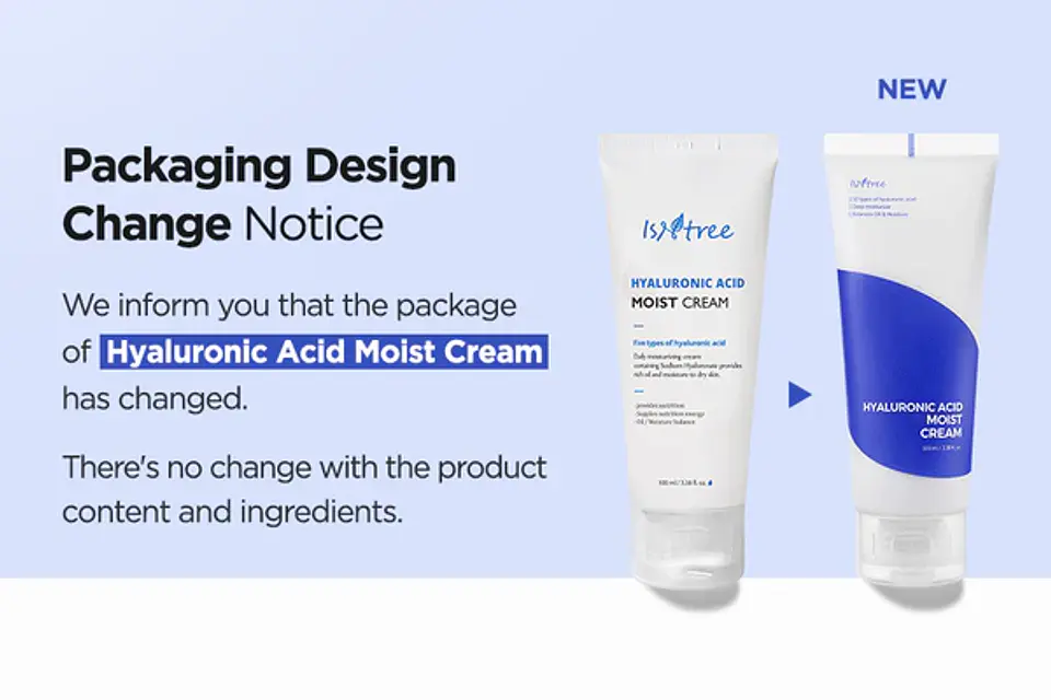 Hyaluronic Acid Moist Cream (Isntree) -100ml Crema hidratante con ácido hialurónico pieles secas y sensibles 10