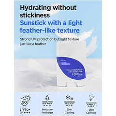 Hyaluronic Acid Airy Sun Stick (Isntree) - Protector solar en barra hidratante