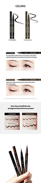 Tail Lasting Brush Liner EX 01 Real Black (Holika Holika)- Delineador líquido tipo plumón a prueba de agua - Miniatura 6