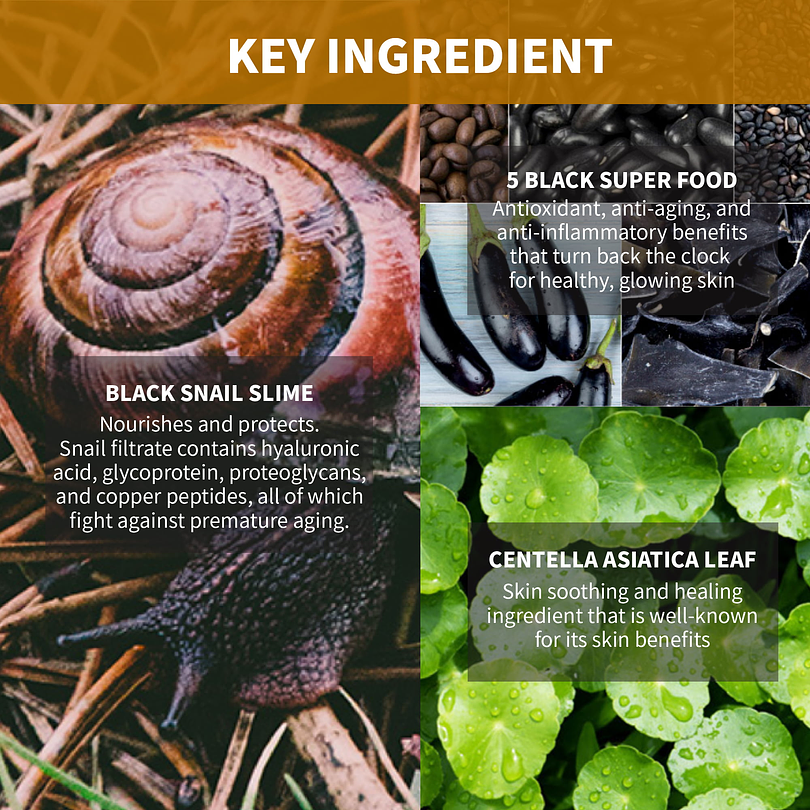 Black Snail Restore Serum (IUNIK) - 50ml Serum 70% Baba de caracol  6