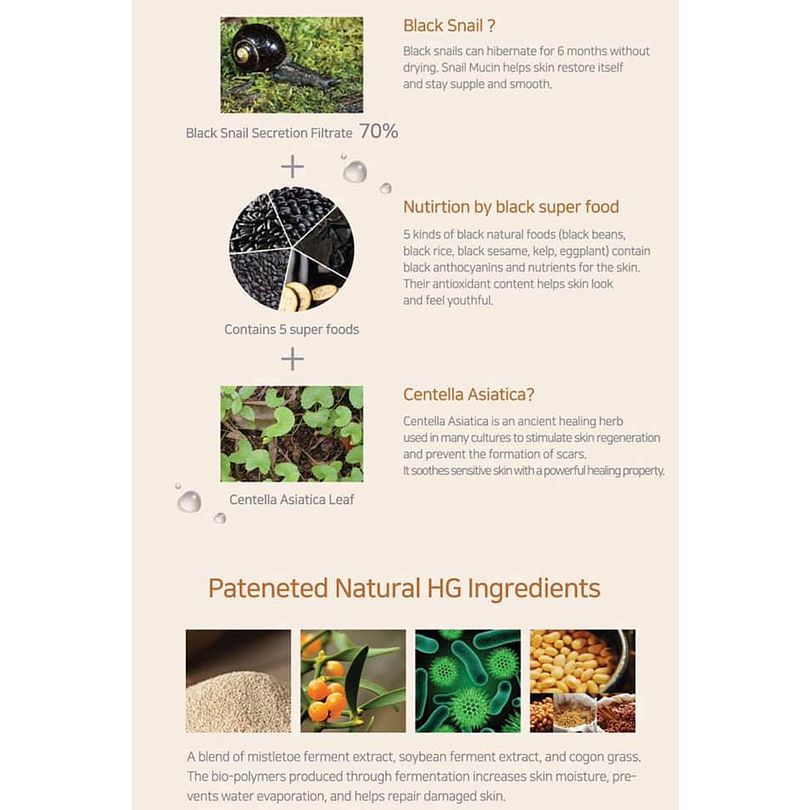 Black Snail Restore Serum (IUNIK) - 50ml Serum 70% Baba de caracol  12