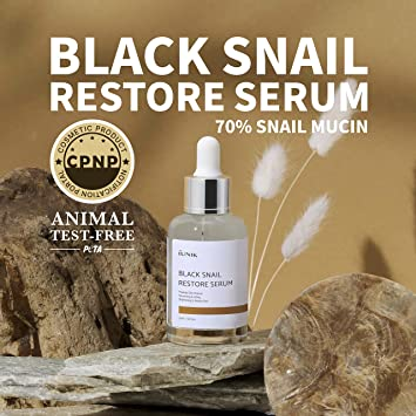 Black Snail Restore Serum (IUNIK) - 50ml Serum 70% Baba de caracol  14