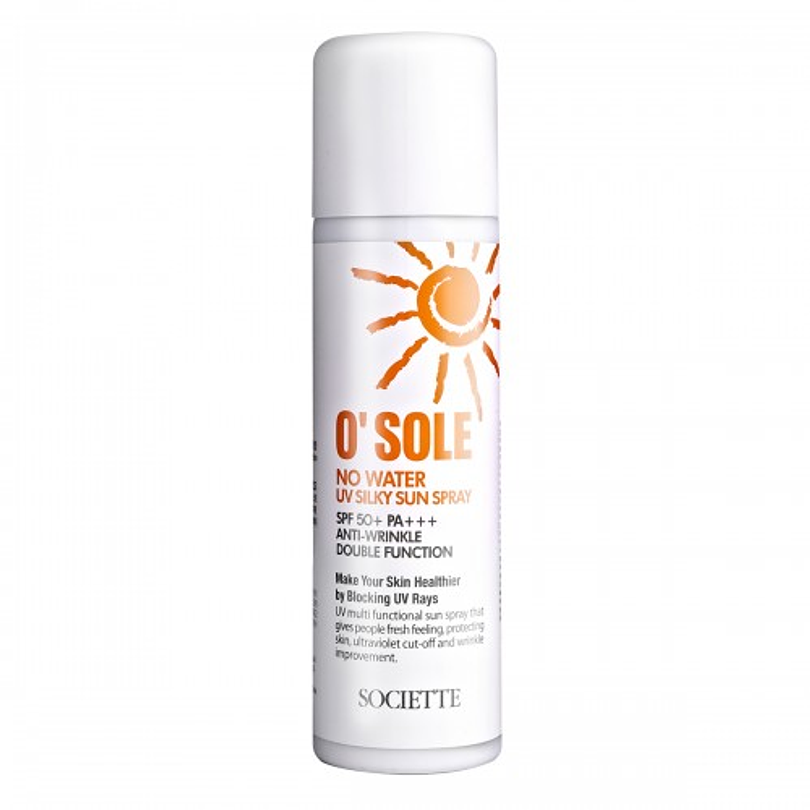 O'Sole No water UV Silky Sun Spray -100ml (Societte) Protector solar en aerosol no pegajoso 2