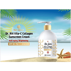 Dr. Jk4 Vita-C Collagen Suscreen Cream SPF50+/+++ (Pax Moly)  200ml Protector solar antiedad y aclarante 