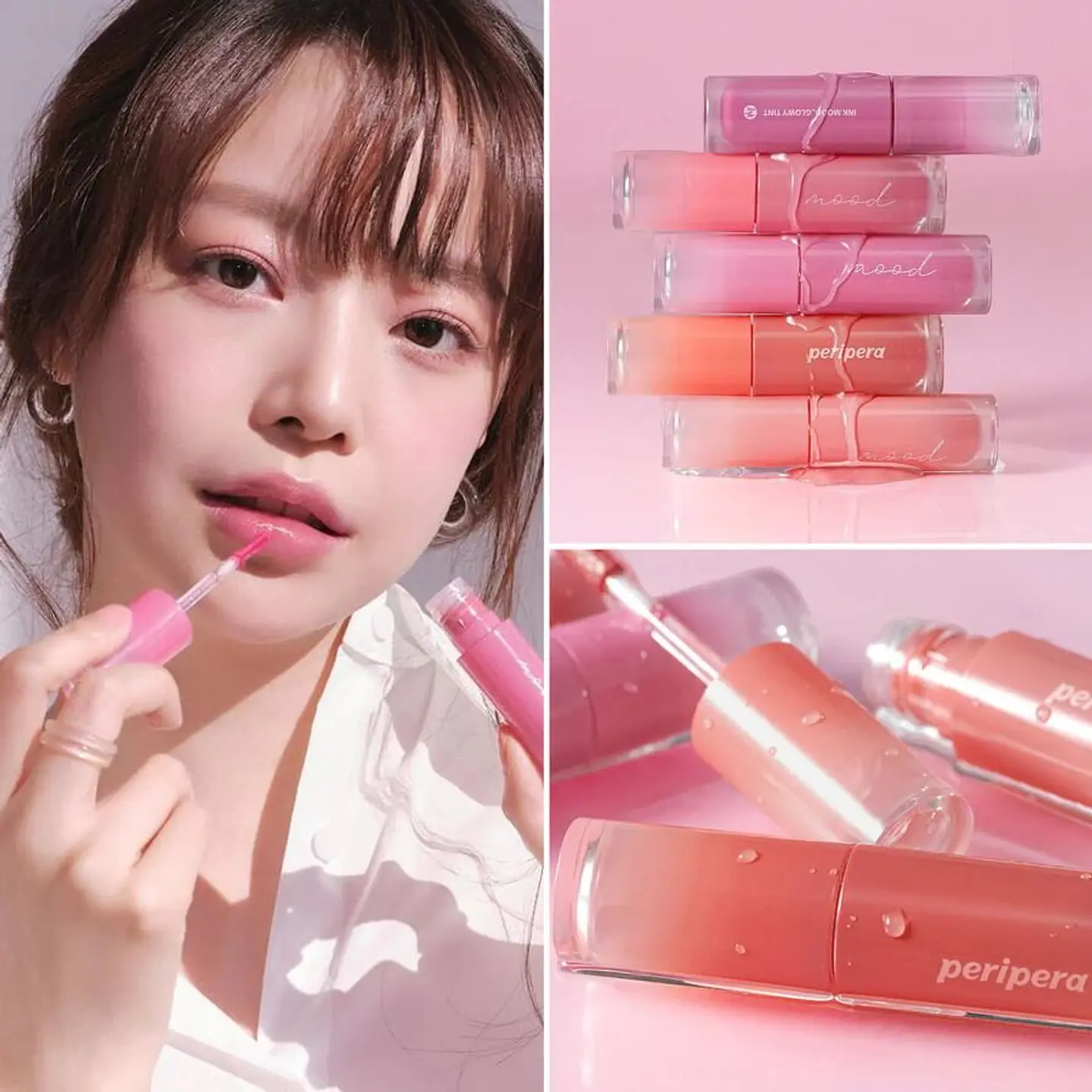 Ink Mood Glowy Tint (Peripera) - 4ml Tintes de labios con brillo 1