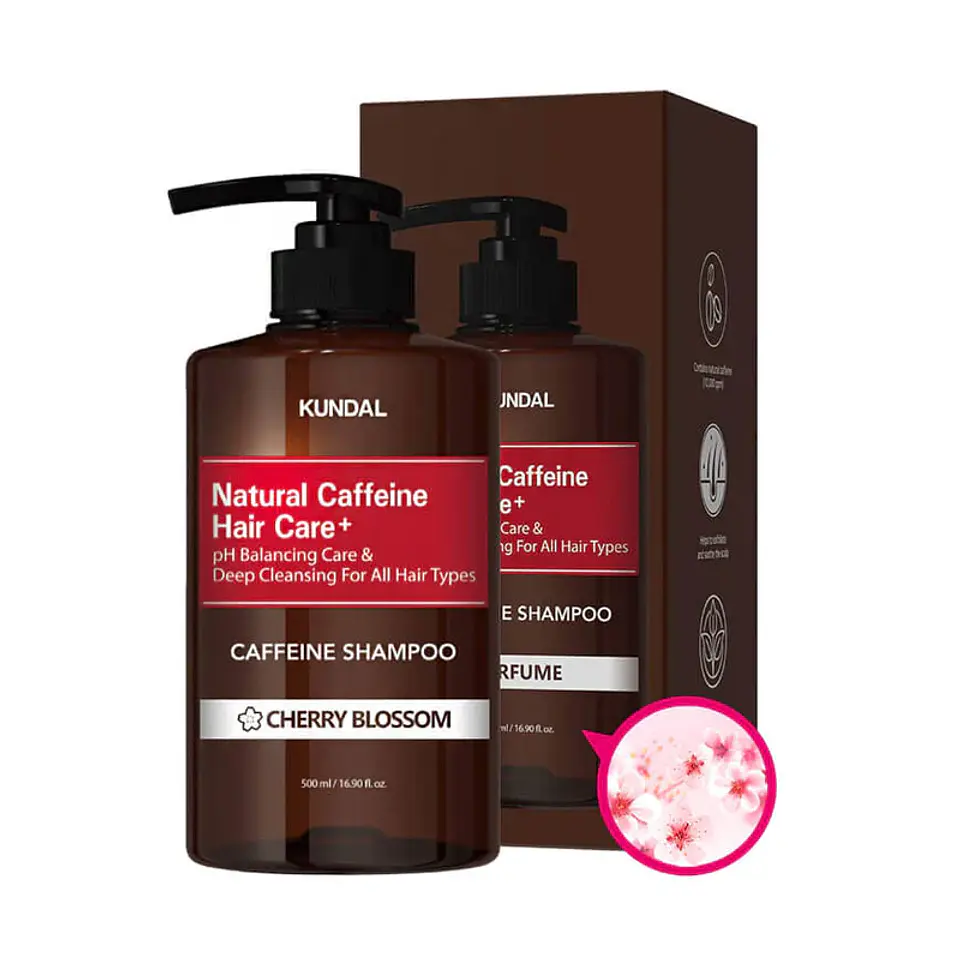 Caffeine Deep Cleansing Shampoo Anticaída de cabello con cafeína (Kundal) - 500ml 3