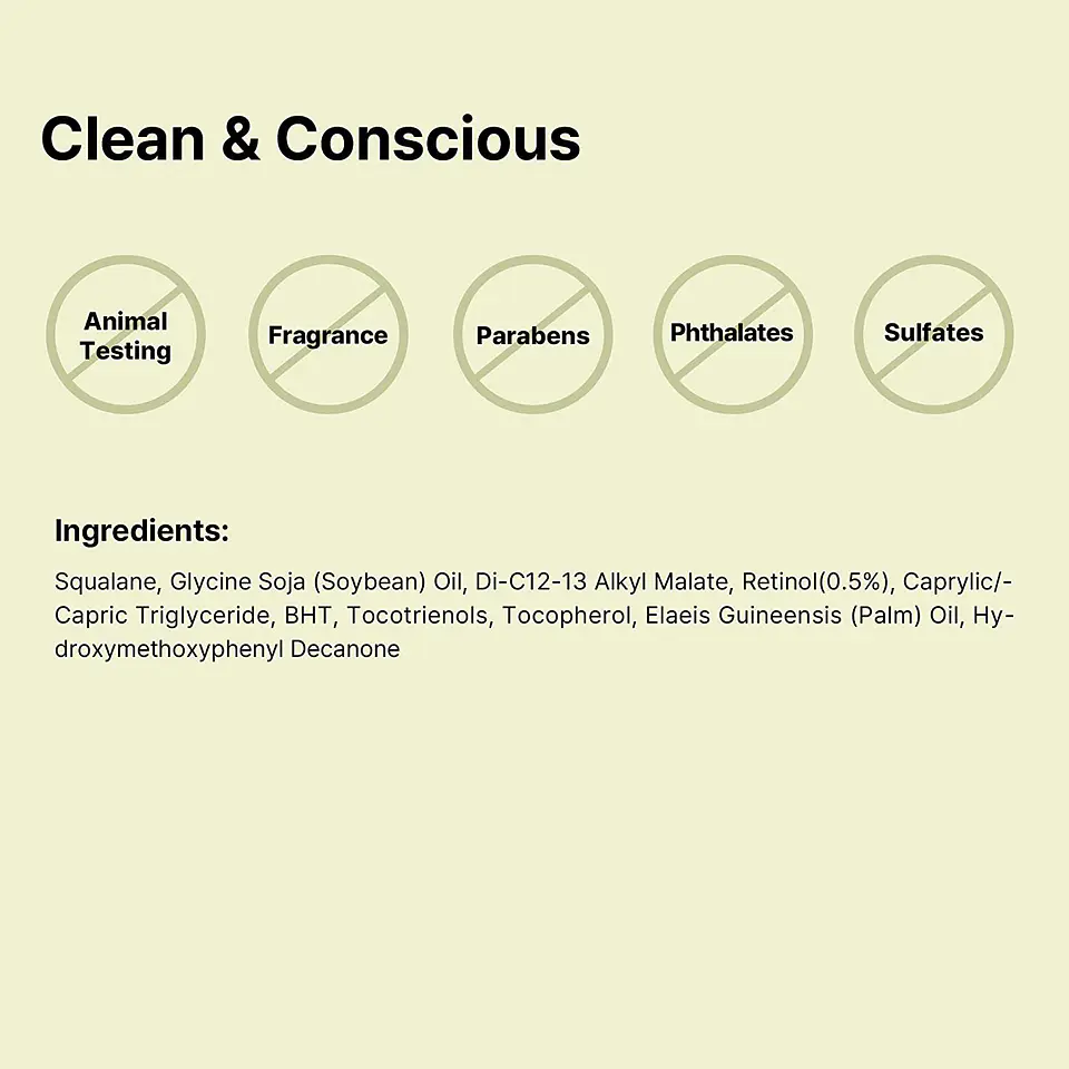 The Retinol 0.5 Oil Serum (COSRX) -20ml Serum anti edad con 0,5% de retinol  3