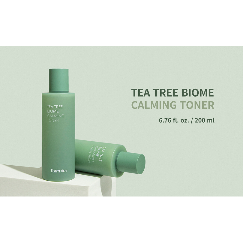 Tea Tree Biome Calming Toner (Farm Stay) - 200ml Tónico calmante pieles grasas y sensibles 1