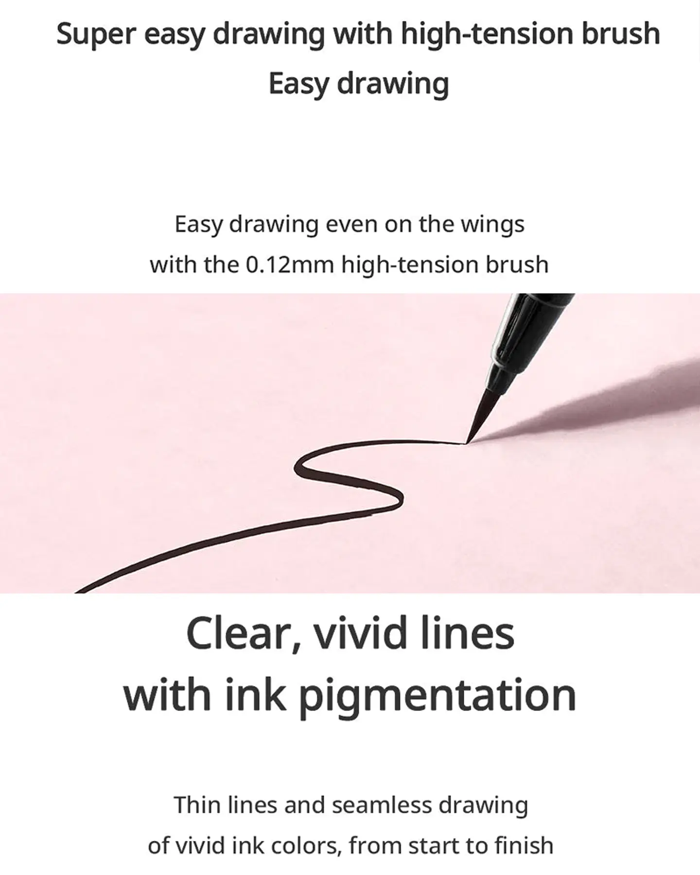 Ink Thin Thin Brush Liner Black (Peripera) - Delineador líquido negro 2