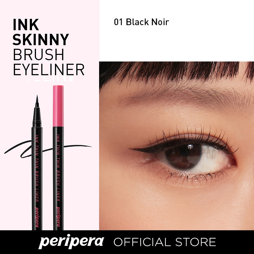 Ink Thin Thin Brush Liner Black (Peripera) - Delineador líquido negro 1