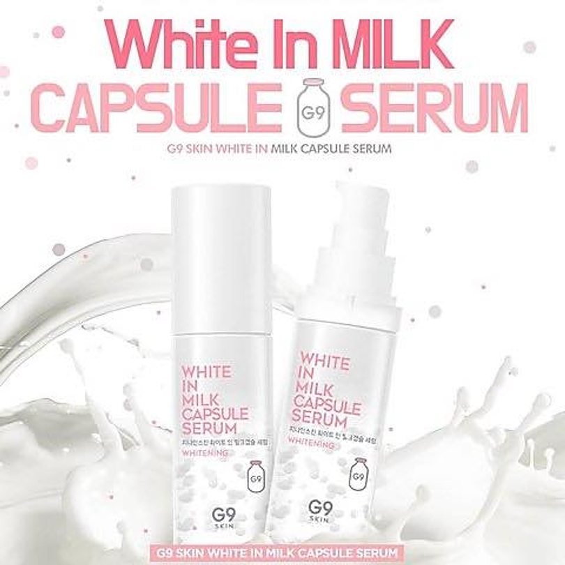 White in Milk Capsule Serum (G9 Skin) - 30ml Serum aclarante con proteínas de leche 1