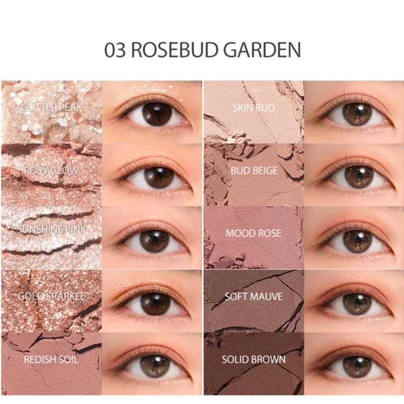 Better than Palette 03 Rosebud Garden (Rom&nd)  - Paleta de sombras 2