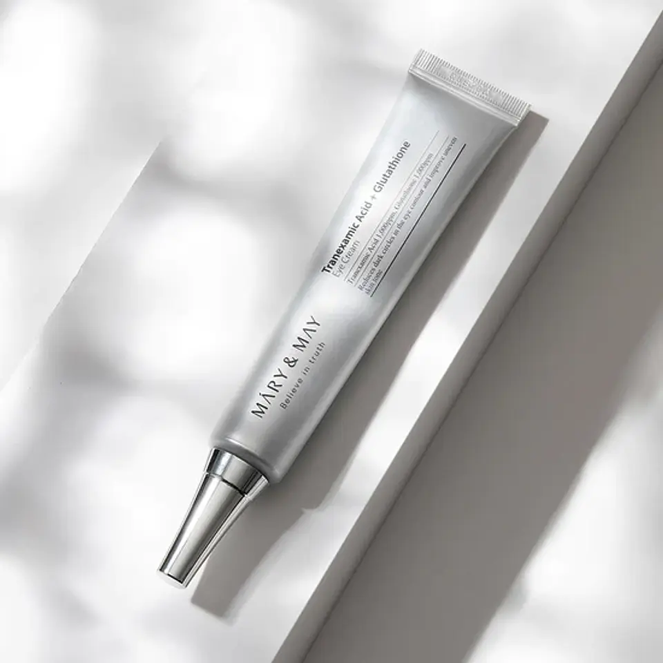 Tranexamic Acid + Glutathione Eye Cream (Mary & May) -30ml Crema aclarante ojeras contorno ojos 3