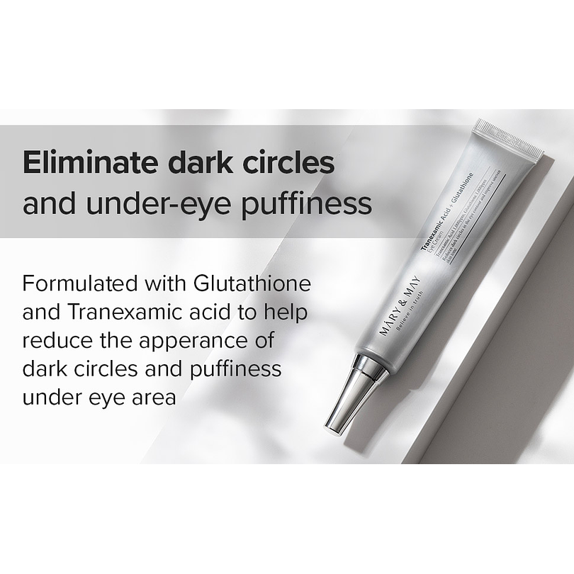 Tranexamic Acid + Glutathione Eye Cream (Mary & May) -30ml Crema aclarante ojeras contorno ojos 10