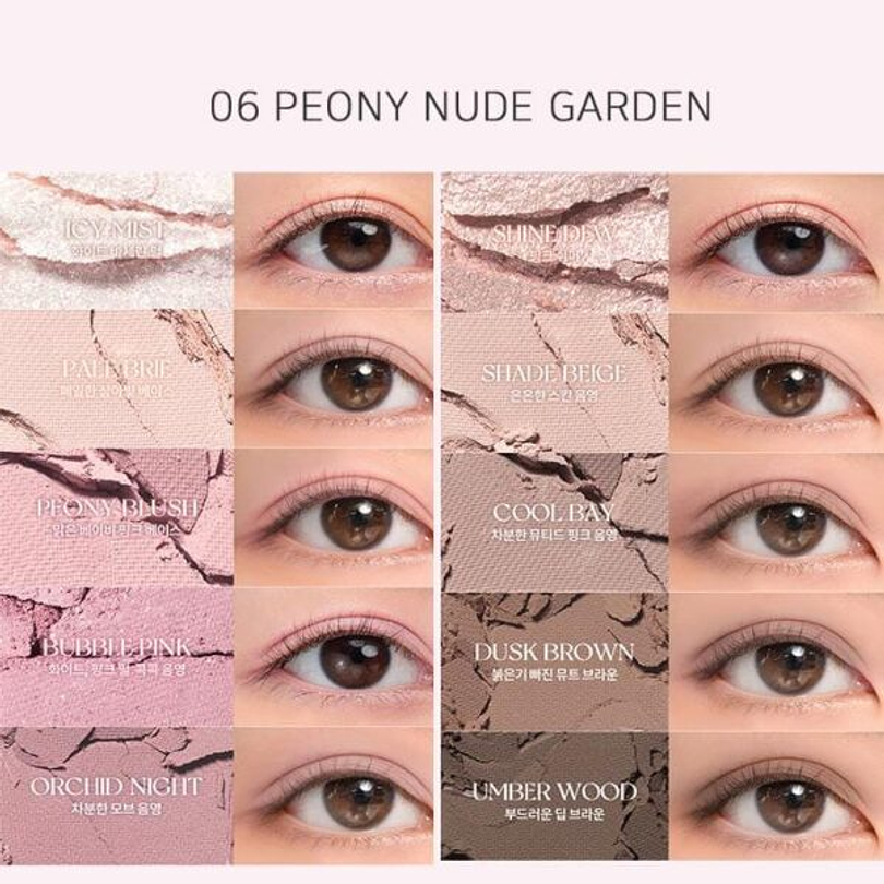 Better than Palette 06 Peony Nude Garden (Rom&nd)  - Paleta de sombras 5