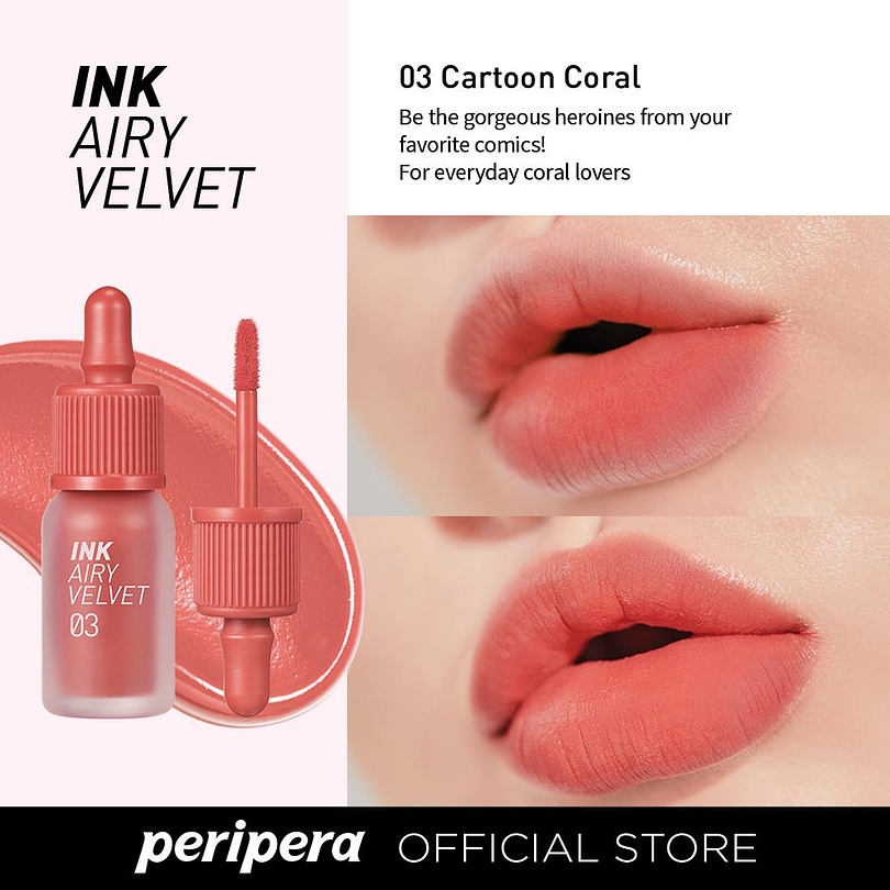 Tintes para labios Ink Velvet - Normal, Airy, Nude (Peripera) -8ml 39