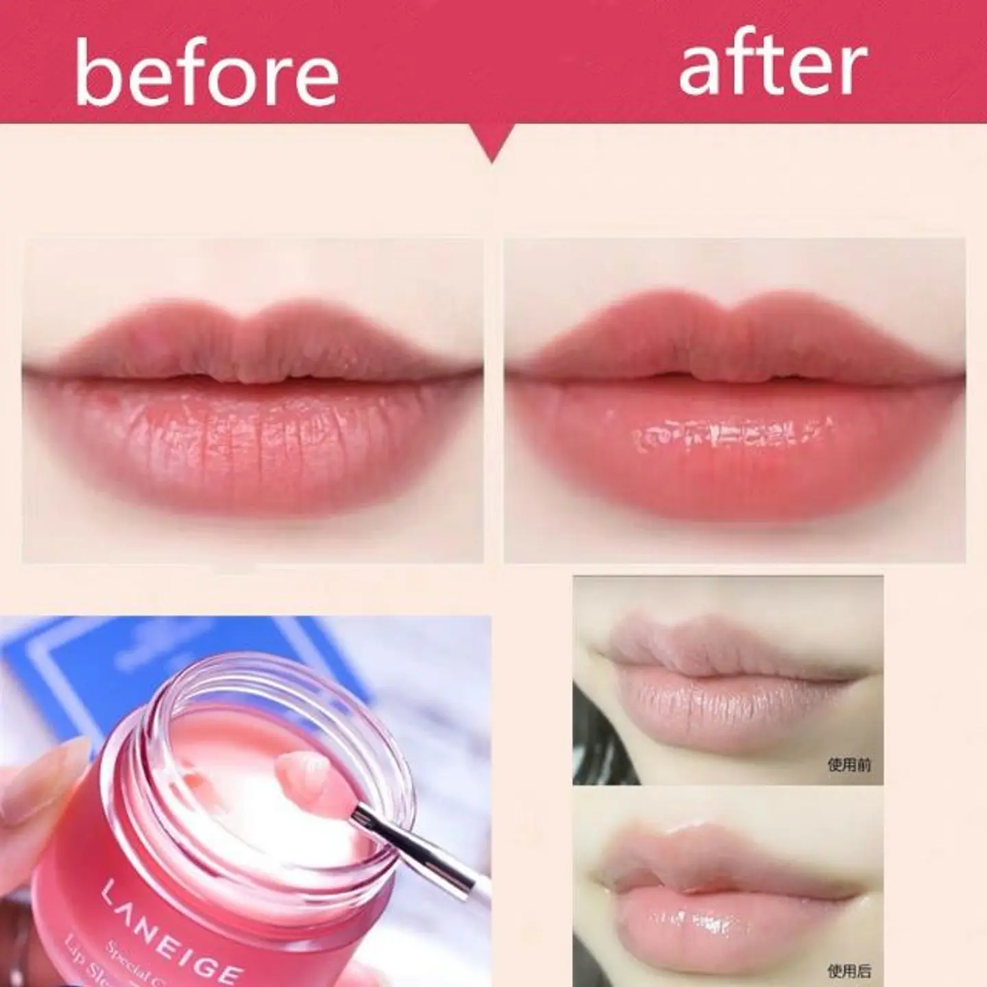 Lip Sleeping Mask EX Berry (Laneige) - 20ml Bálsamo labial hidratante regenerador 3