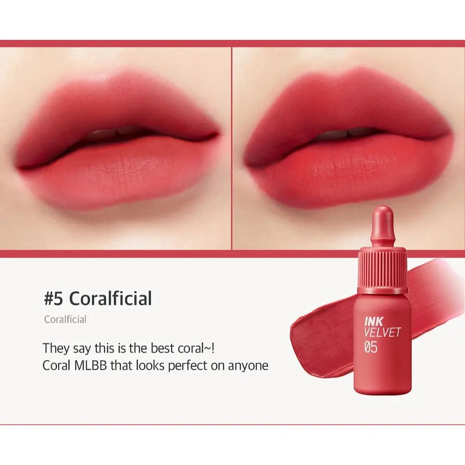 Tintes para labios Ink Velvet - Normal, Airy, Nude (Peripera) -8ml 40