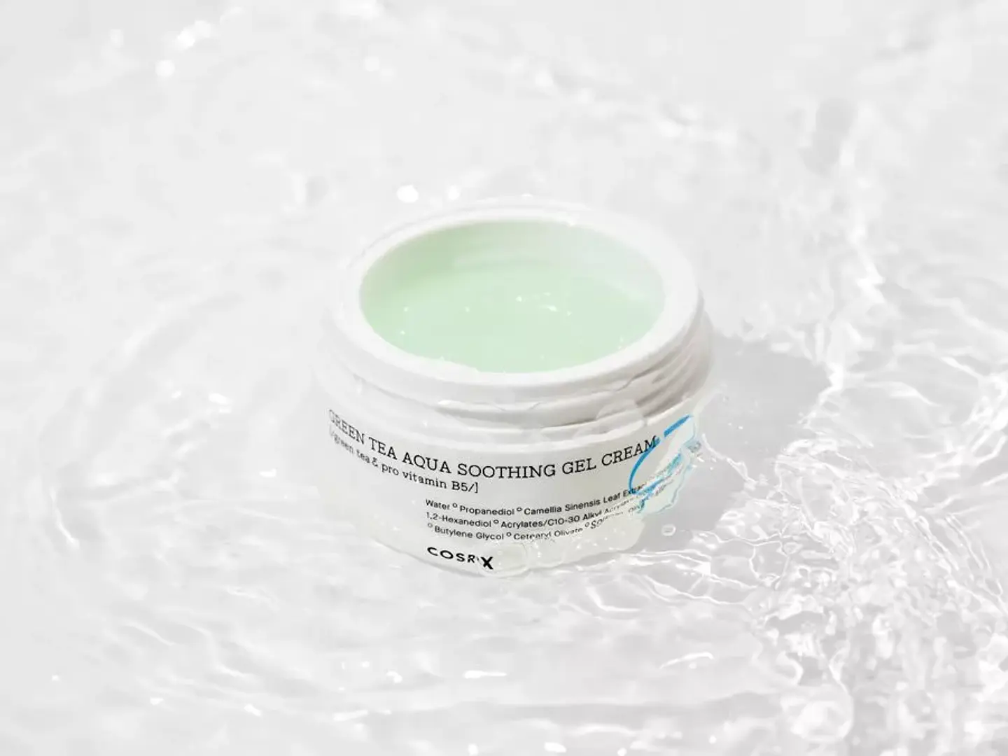 Green Tea Aqua Soothing Gel Cream (COSRX) -50ml Crema hidratante ligera pieles mixtas/ grasas té verde 10