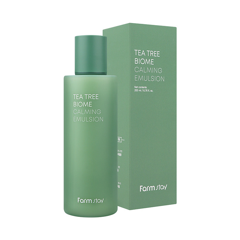 Tea Tree Biome Calming Emulsion (Farm Stay) - 200ml  Loción calmante pieles grasas y sensibles 10