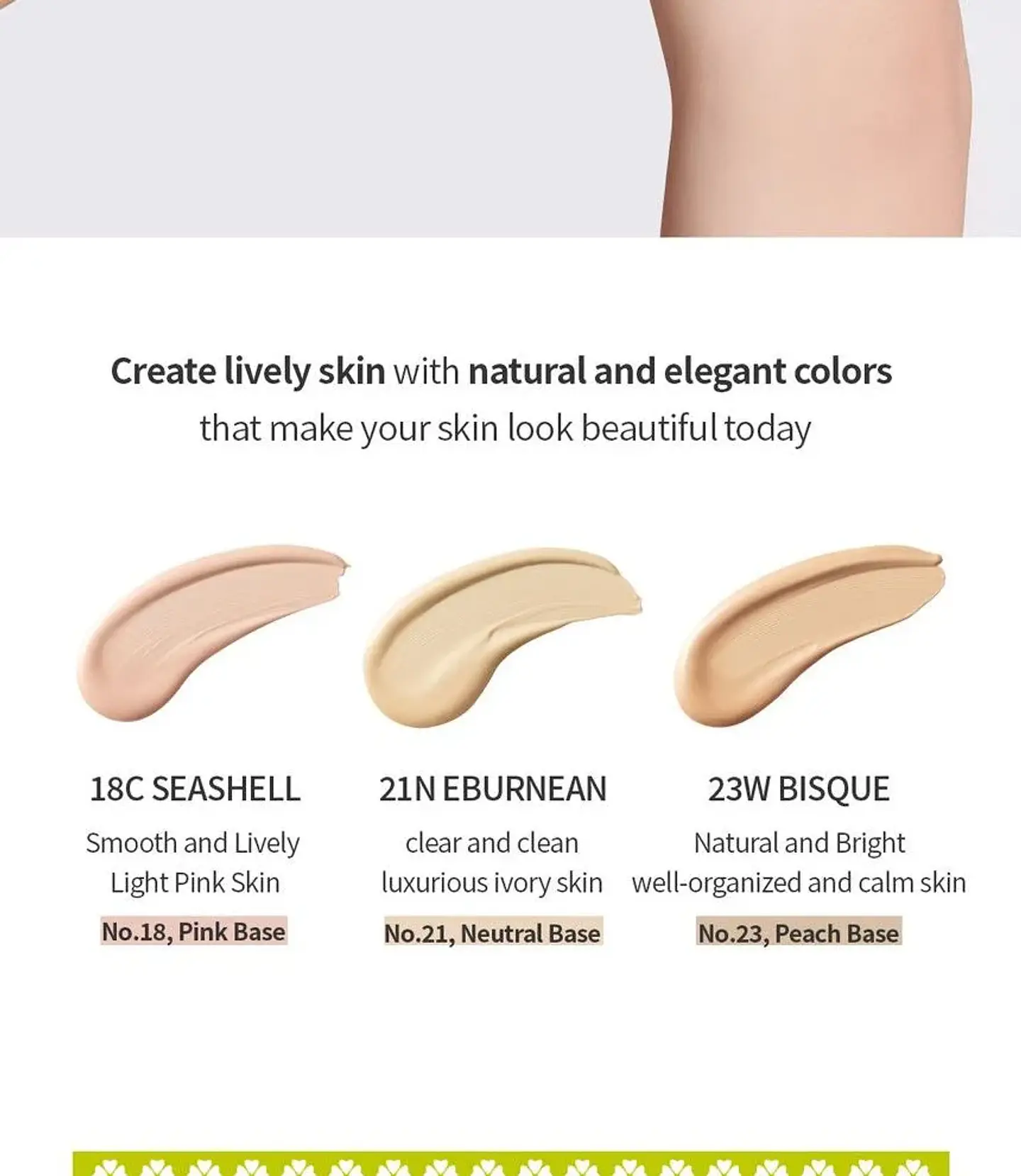 Satin Wear Healthy Green Cushion SPF30 PA++ (Unleashia) Base ligera iluminadora 9