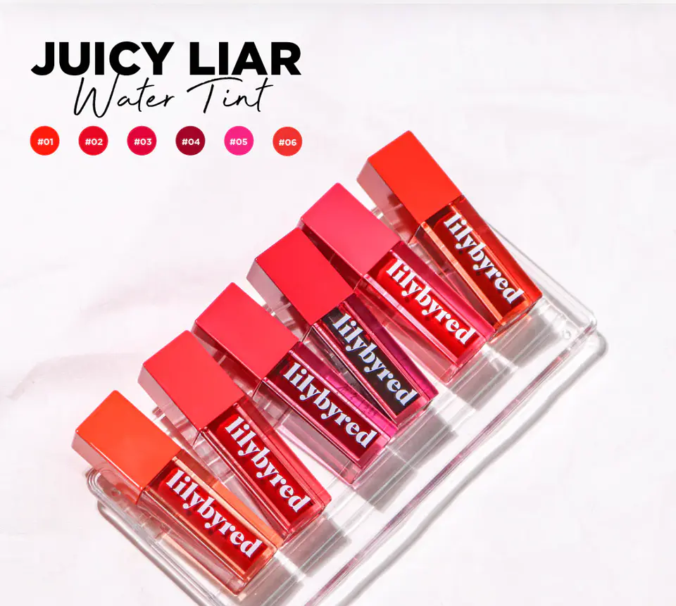  Juicy Liar Water Tint (LilyByRed)- Tintes de labios acabado jugoso 4