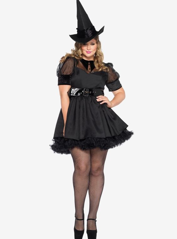 Disfraz Halloween Bruja Vestido + Sombrero Mujer Adulta