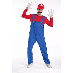 Disfraz Halloween Mario Bross Hombre Mujer Adulto