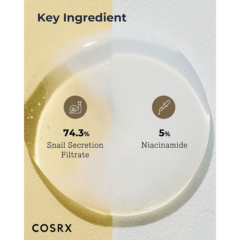 Advanced Snail Radiance Dual Essence (COSRX)  -80ml Esencia aclarante y regeneradora 74% baba de caracol y  5% niacinamida 4