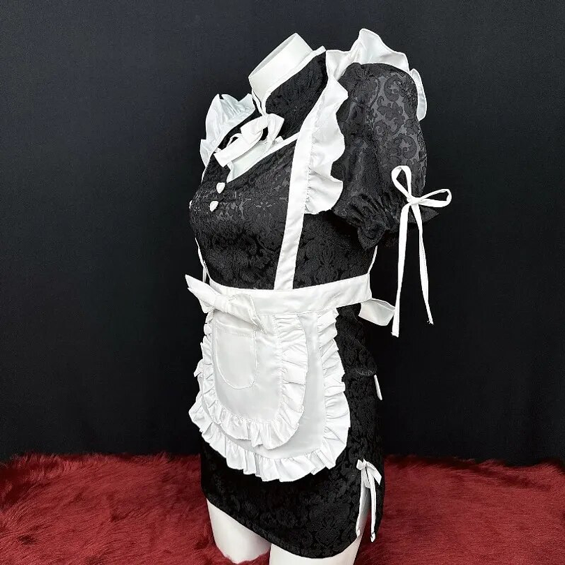 Disfraz Cosplay Halloween Lolita Sirvienta Sexy Maid Adulta talla S 5