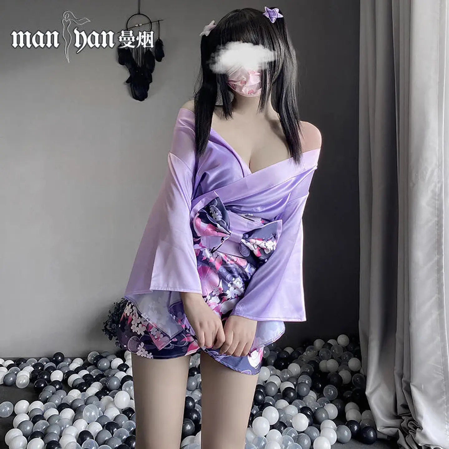 Disfraz Halloween Cosplay Kimono Mujer Adulto Talla S 5