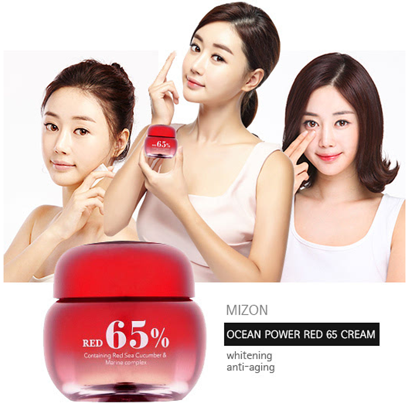 Ocean Power Red 65 Cream (Mizon) - Crema antiedad 65% pepino marino 7