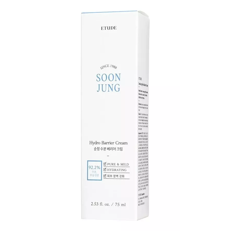 Soon Jung Hydro Barrier Cream (Etude House) -75 ml Crema hidratante pieles sensibles 9