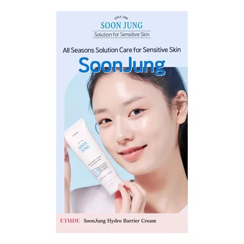 Soon Jung Hydro Barrier Cream (Etude House) -75 ml Crema hidratante pieles sensibles 10