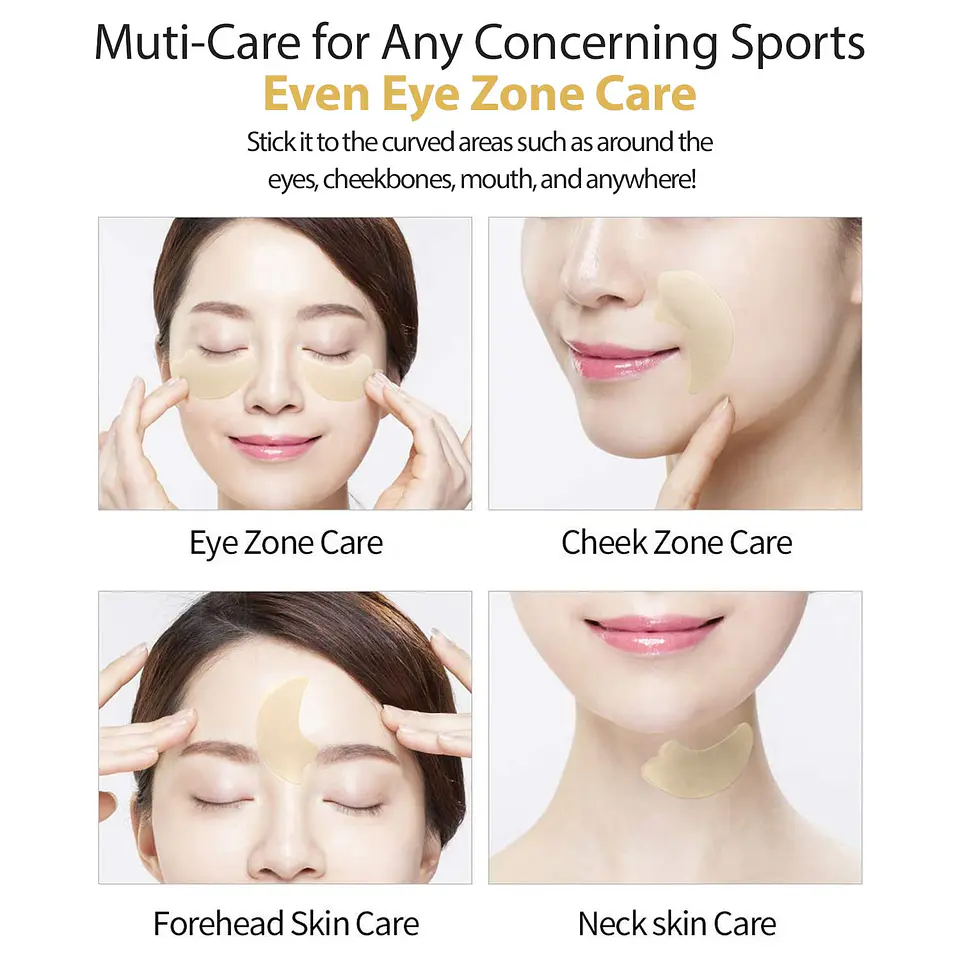 Gold Collagen Firming Eye Patch (SNP) 60 parches de Hidrogel contorno de ojos antiedad desinflamantes 9