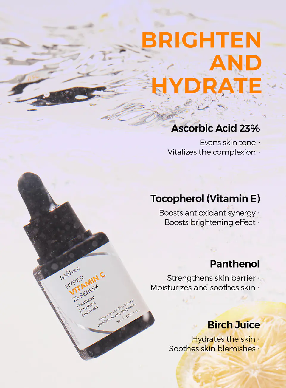 Hyper Vitamin C 23 Serum (Isntree) - 20 ml Serum iluminador antimanchas 23% vitamina C pura 4