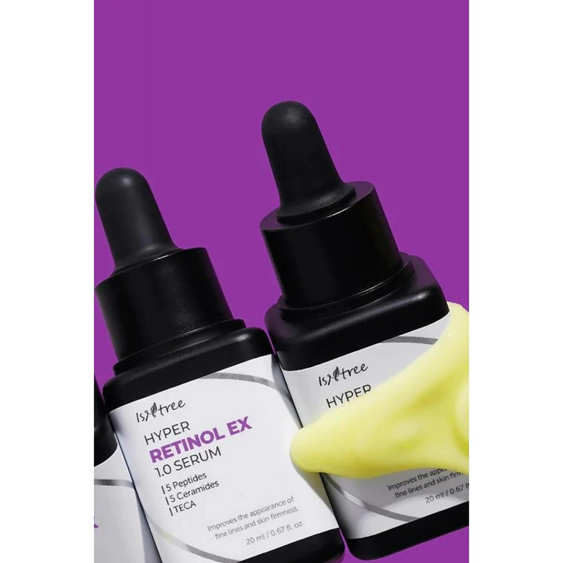 Hyper Retinol EX 1.0 Serum (Isntree) - 20 ml Serum antiedad 0.1% retinol, 0.6% bakuchiol, 0.3% retinilo 3