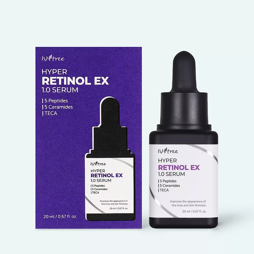 Hyper Retinol EX 1.0 Serum (Isntree) - 20 ml Serum antiedad 0.1% retinol, 0.6% bakuchiol, 0.3% retinilo 6