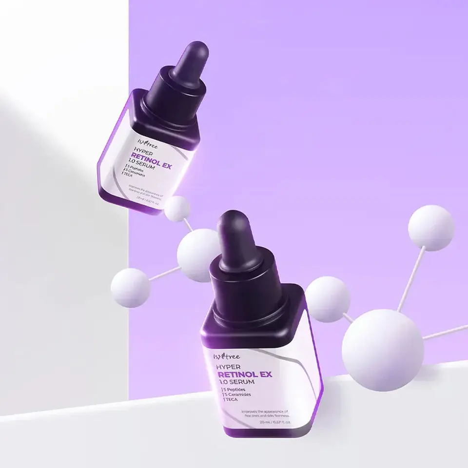 Hyper Retinol EX 1.0 Serum (Isntree) - 20 ml Serum antiedad 0.1% retinol, 0.6% bakuchiol, 0.3% retinilo 8