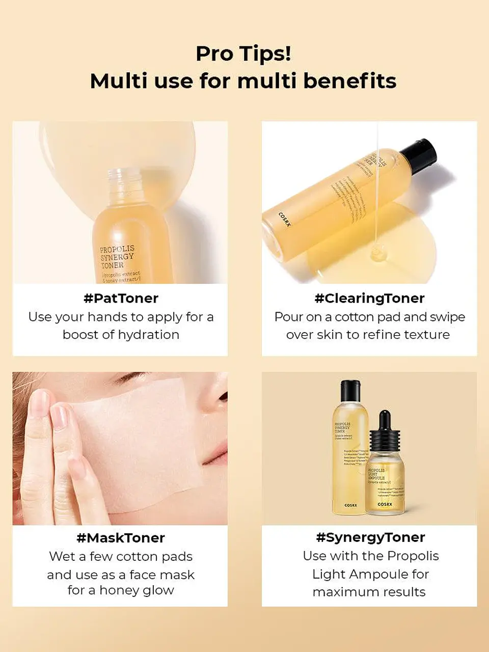 Full Fit Propolis Synergy Toner (COSRX) - 150mTónico restaurador 72,6% propóleo  9
