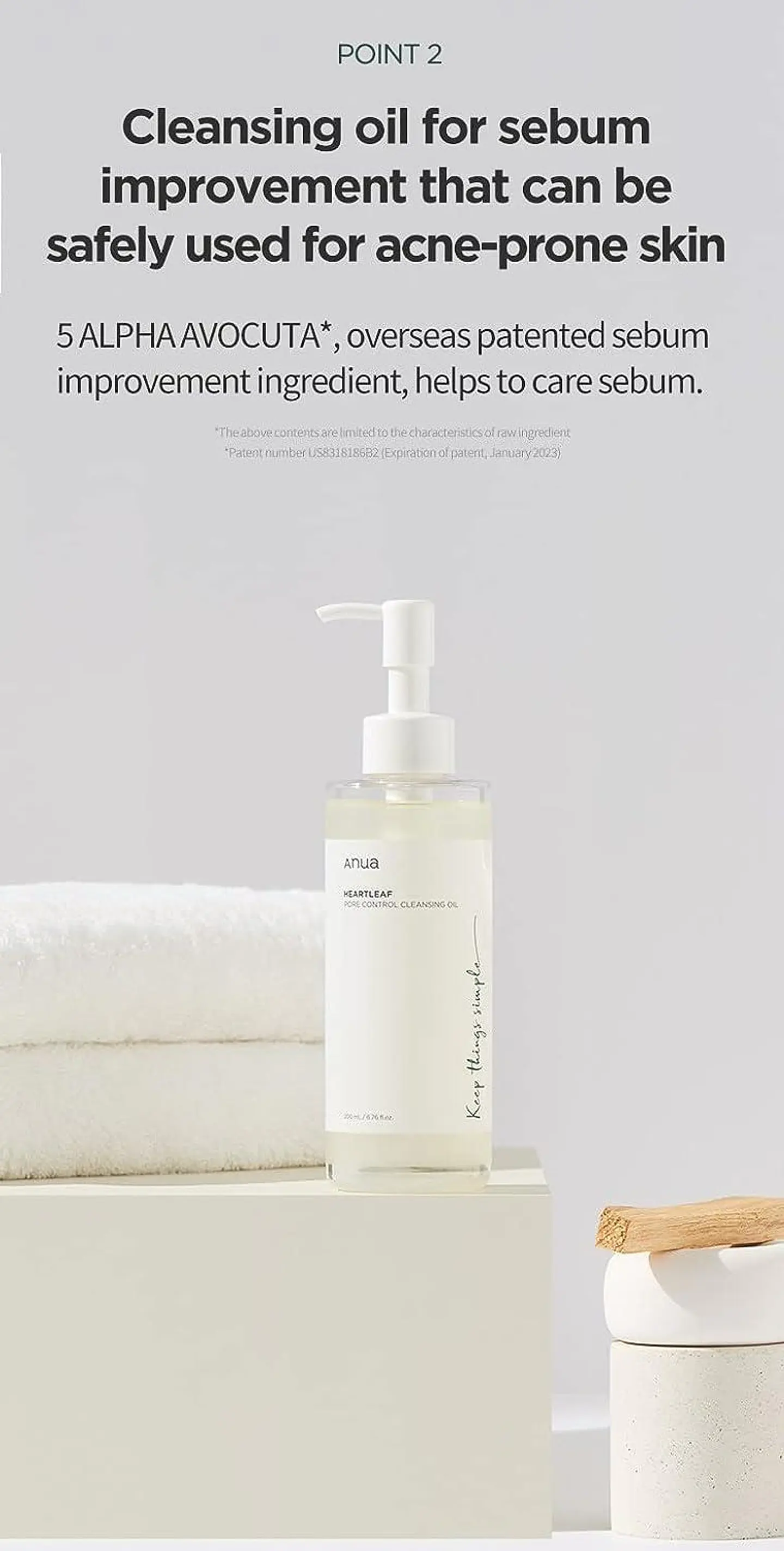  Heartleaf Pore Control Cleansing Oil - 200ml (Anua) -Limpiador oleoso desmaquillante  9