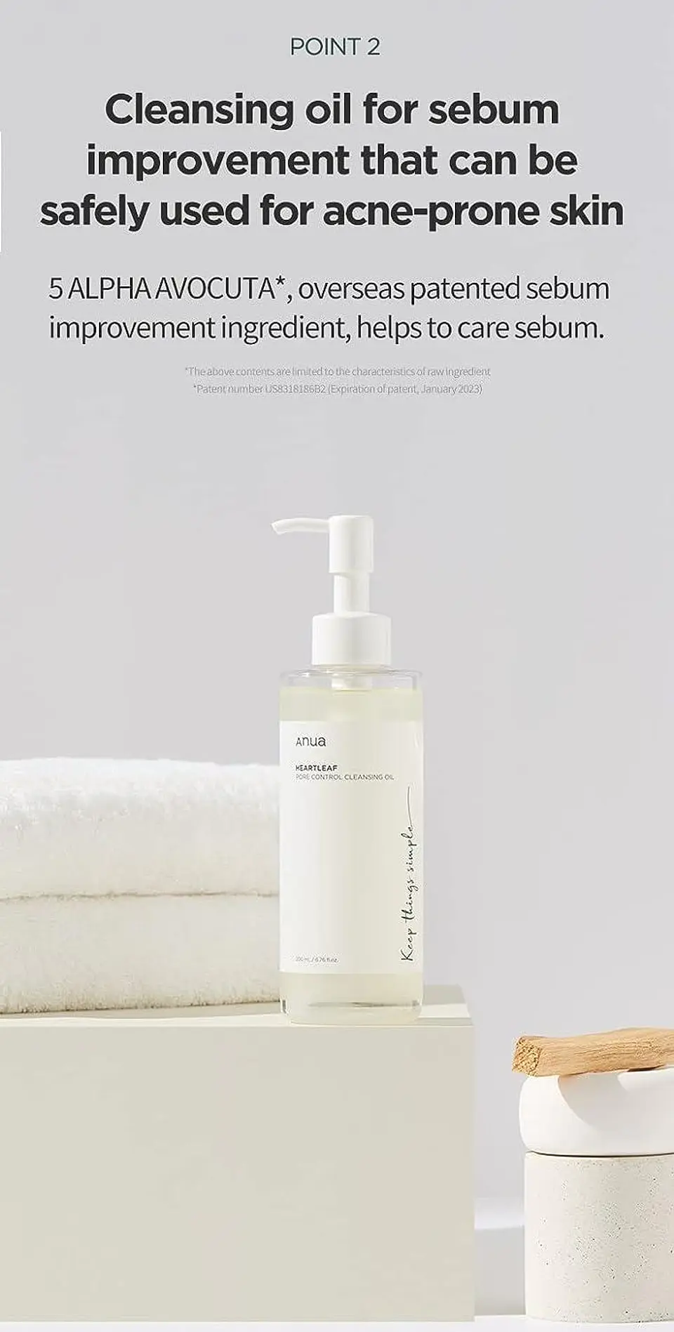  Heartleaf Pore Control Cleansing Oil - 200ml (Anua) -Limpiador oleoso desmaquillante  9