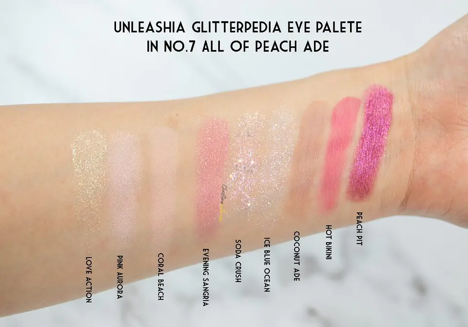 Glitterpedia Eye Palette N7 All of Peach Ade (Unleashia) Paleta sombras  3