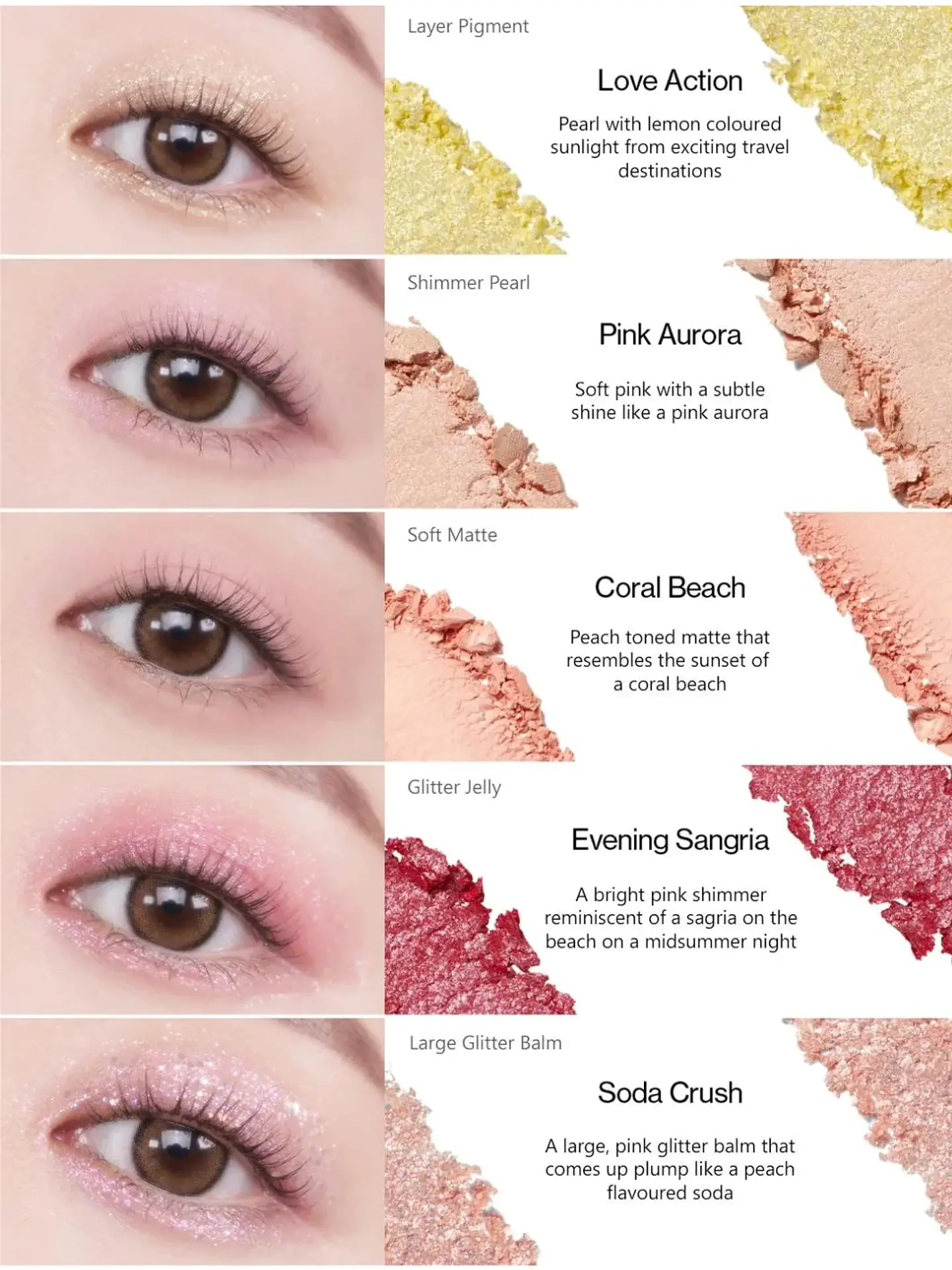 Glitterpedia Eye Palette N7 All of Peach Ade (Unleashia) Paleta sombras  4