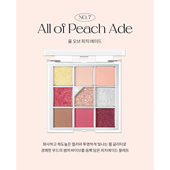 Glitterpedia Eye Palette N7 All of Peach Ade (Unleashia) Paleta sombras 