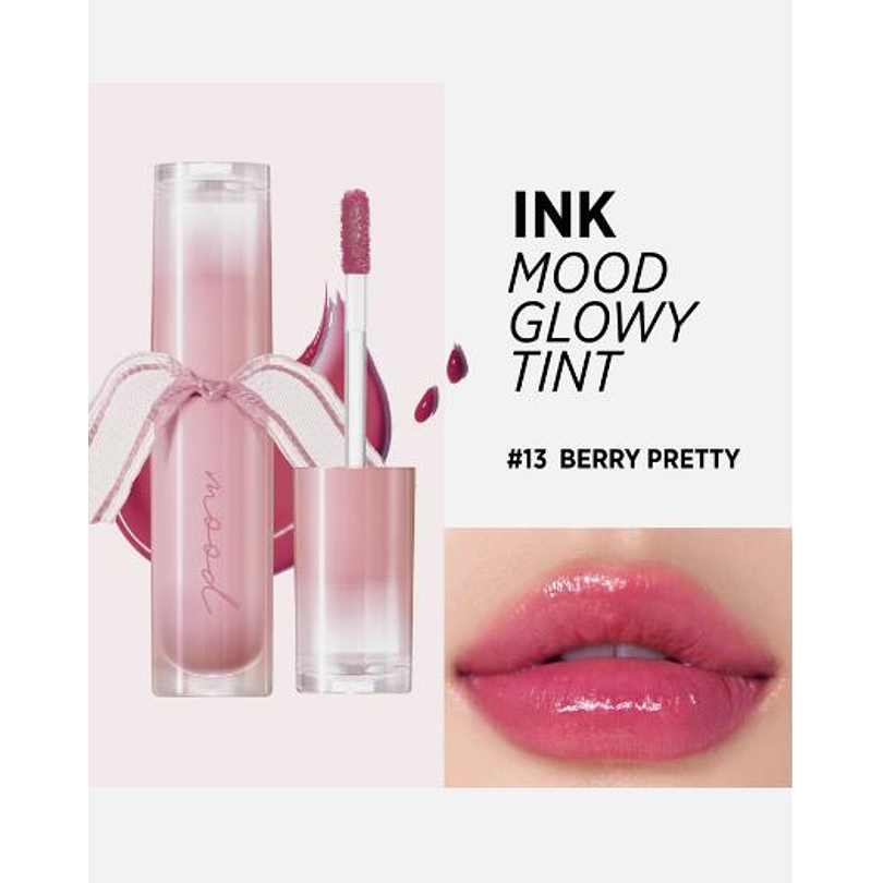 Ink Mood Glowy Tint (Peripera) - 4ml Tintes de labios con brillo 13